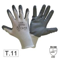 Jbm 51398 - GUANTES C/PALMA REFORZADA NITRILO T