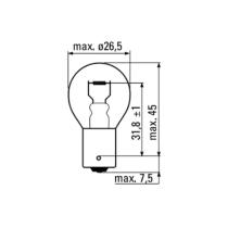 Jbm 52367 - LAMPARA OBN 12V 21/5W 2 POLOS