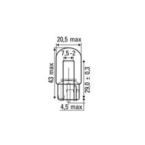 Jbm 52368 - LAMPARA OBN 12V S/CASQUILLO T20A